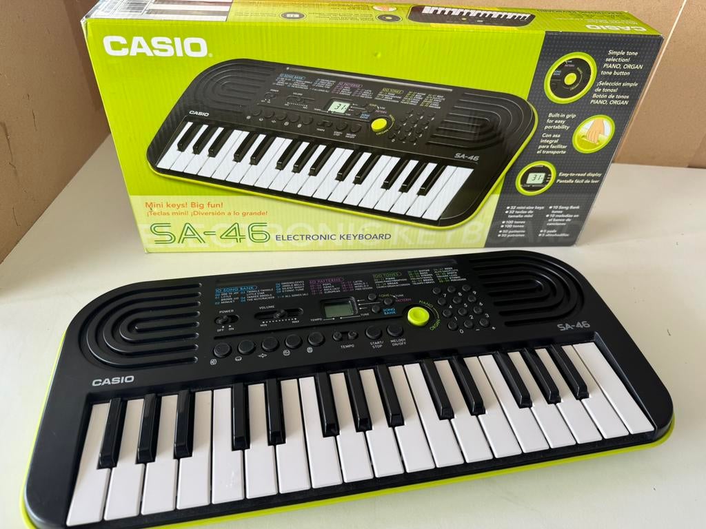 Casio SA-46 electric keyboard, Ophalen, Zo goed als nieuw, Overige aantallen, Casio