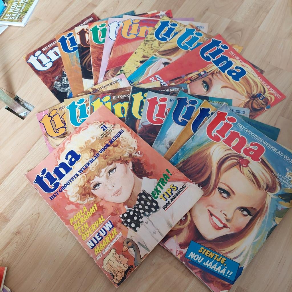 18 Vintage Tina Tijdschriften - 1979 & 1980 Collectie, Ophalen of Verzenden, Gelezen