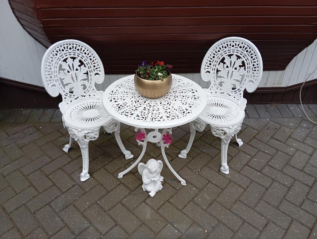 Bistro set, Tuin en Terras, Ophalen, Zo goed als nieuw, Overige materialen, 2 zitplaatsen