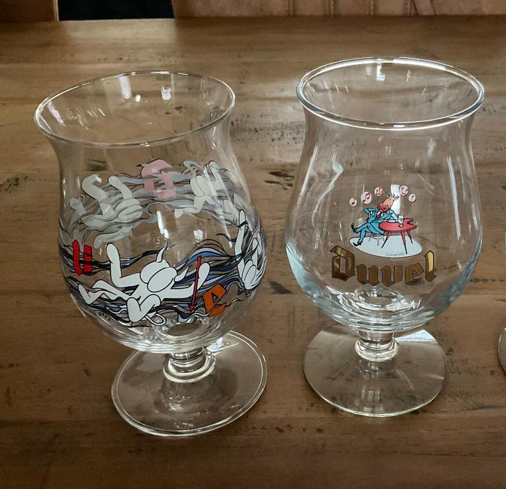 Duvel bierglas 2003 Johan de Moor Kobe de koe, Verzamelen, Biermerken, Zo goed als nieuw, Glas of Glazen, Duvel, Ophalen of Verzenden