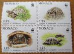 Monaco, WWF serie Griekse landschildpad, Verzenden, Postfris, Dier of Natuur