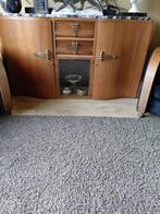 Art Deco Dressoir met Zwart Marmerblad en Vitrine, Antiek en Kunst, Ophalen