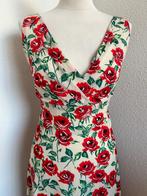 King Louie maat L bloemen rozen zomer jurk 2989, Maat 42/44 (L), Ophalen of Verzenden, Zo goed als nieuw, Knielengte
