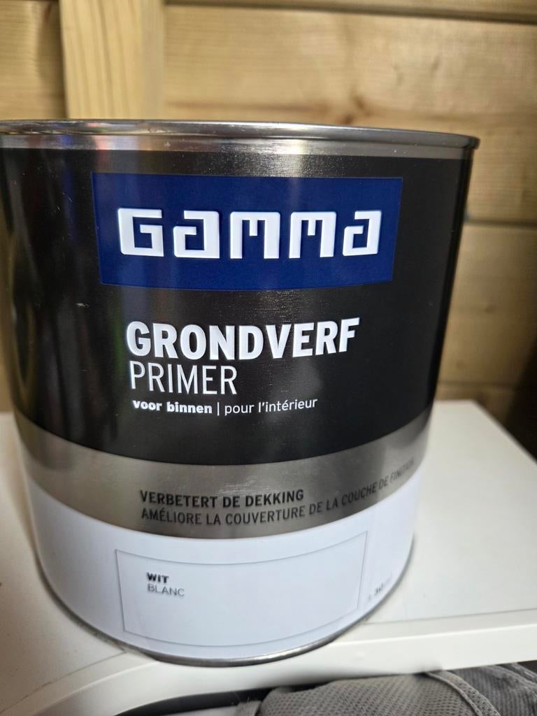 Gamma Grondverf Primer - voor Binnen, Doe-het-zelf en Verbouw, Verf, Beits en Lak, Ophalen of Verzenden