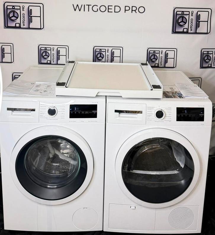 Bosch Serie 4 Wasmachine & Warmtepompdroger A+++ (2024), Witgoed en Apparatuur, Wasmachines, Zo goed als nieuw, 8 tot 10 kg, 85 tot 90 cm