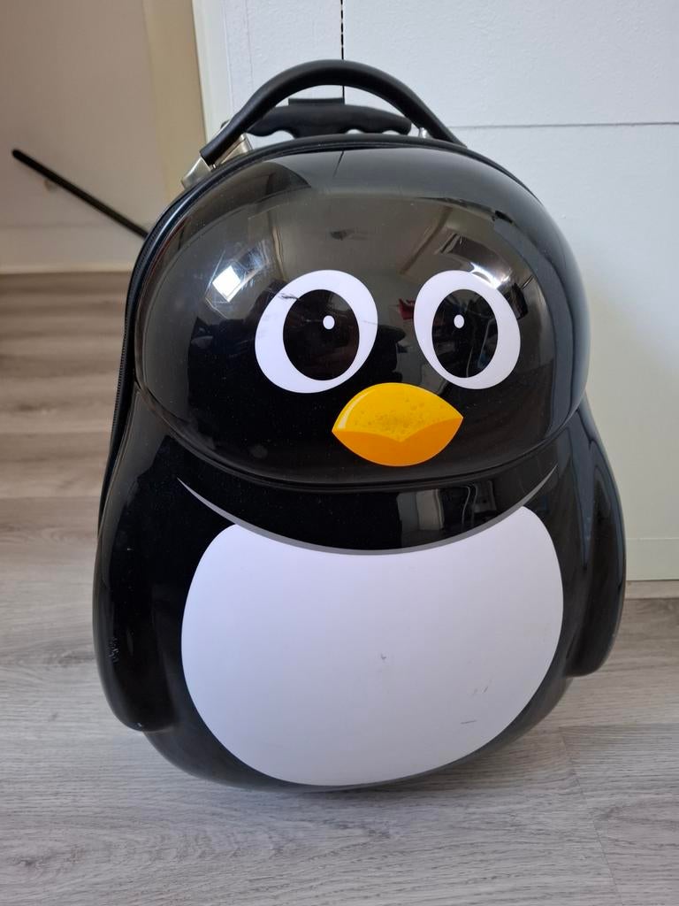 Cuties kinderkoffertje pinguïn, Ophalen, Zo goed als nieuw, Zwart, 30 cm of meer