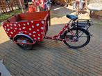 SUPERGAVE ELECTRISCHE BAKFIETS ❤️❤️ ROOD MET WITTE STIPPEN, Ophalen, 4 kinderen of meer, Overige merken
