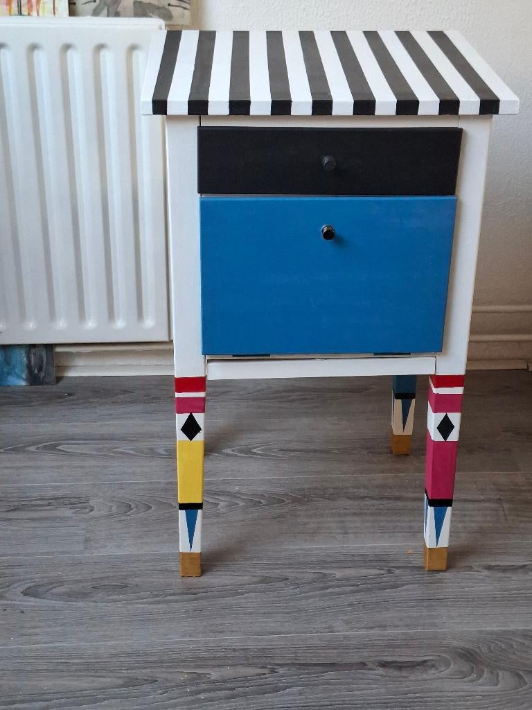 Nachtkastje Plantenkastje Halkastje, Ophalen, Zo goed als nieuw, Hout, 45 tot 65 cm