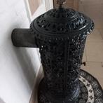 Antieke zwarte kachel (Godin?) - decoratief element, Huis en Inrichting, Ophalen, Gebruikt, Houtkachel, Vrijstaand