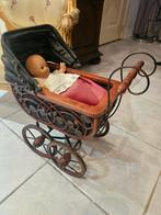 Antiek poppenwagentje inc babypop, Antiek en Kunst, Antiek | Speelgoed, Ophalen of Verzenden