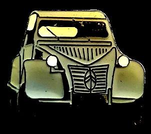 Citroën 2 CV pin- groot- grijs epoxy, Verzenden, Nieuw, Transport, Speldje of Pin