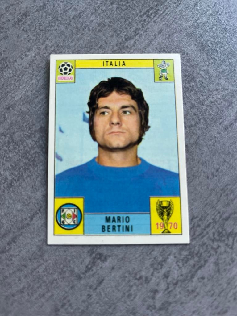 Panini Mexico 70 Mario Bertini Voetbalplaatje, Verzenden, Gebruikt, Buitenlandse clubs, Spelerskaart