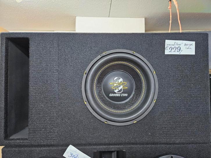 Groundzero 10inch 700watt spl 50literkist, Niet ingevuld, Niet ingevuld, Nieuw, Ophalen of Verzenden