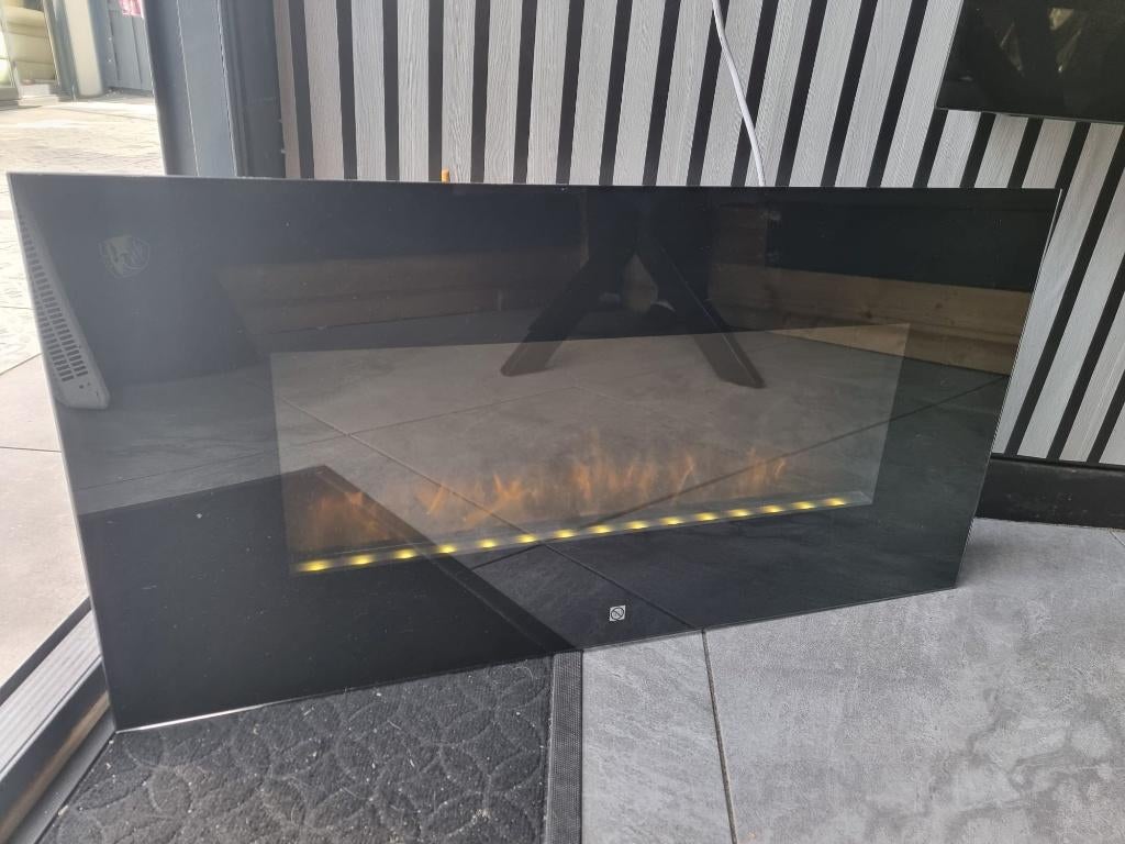 Elektrische sfeerhaard met verwarming, Ophalen, Zo goed als nieuw, Vrijstaande haard, Elektrische haard