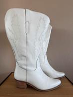 Ulla Popken Leren Cowboy Laarzen 41 XXL Schacht, Hoge laarzen, Wit, Nieuw, Ophalen of Verzenden