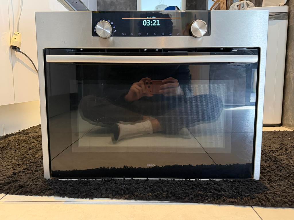 Atag inbouw solo oven, Witgoed en Apparatuur, Ovens, Ophalen of Verzenden, Zo goed als nieuw, 45 tot 60 cm