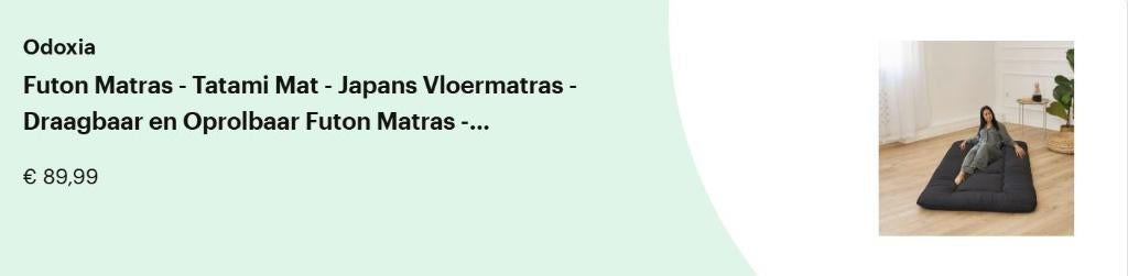 Futon Matras, Japans Vloermatras, Ophalen, Nieuw