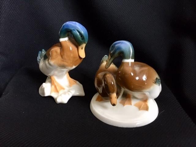 Hutschenreuther eenden, Overige onderwerpen, Geglazuurd, Minder dan 20 cm, Ophalen of Verzenden