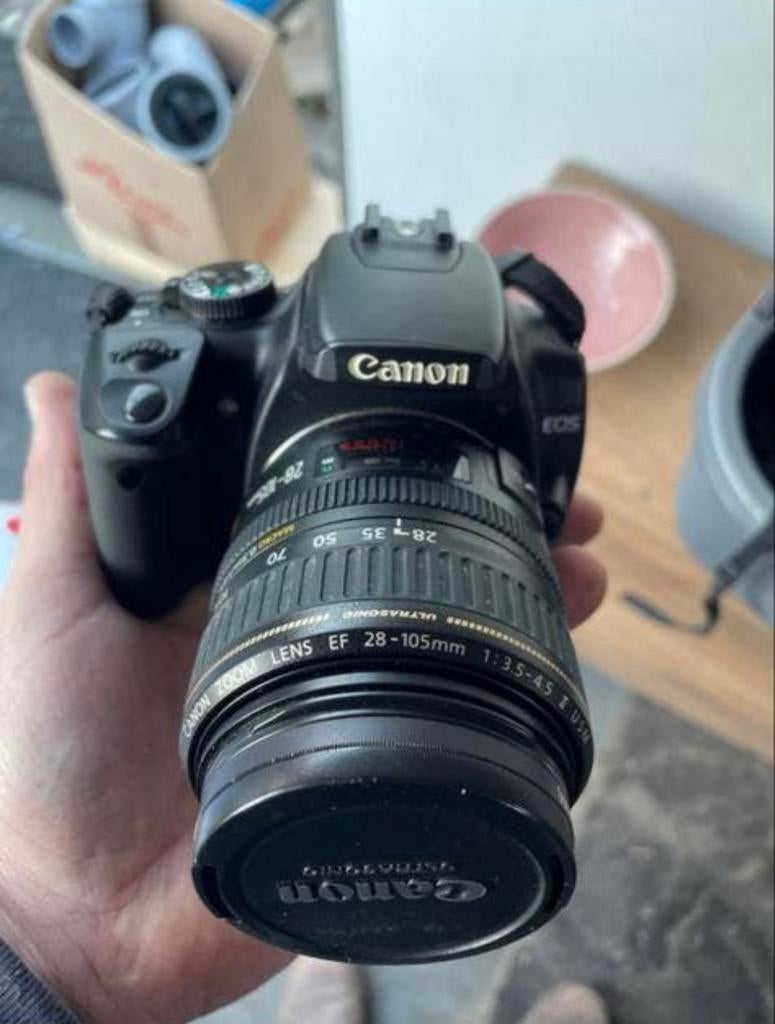 Canon EOS 400D spiegelreflexcamera met 28-105mm lens, Ophalen, Gebruikt, Spiegelreflex, Canon