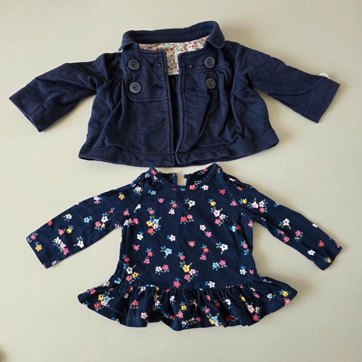 GAP jas en shirtje voor meisje, maat 80 (12-18 maanden), Kinderen en Baby's, Babykleding | Maat 80, Ophalen of Verzenden