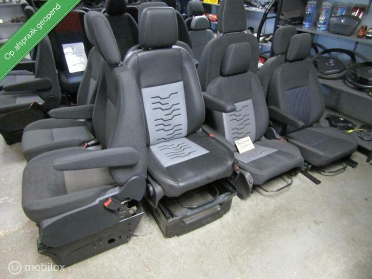 Stoel bestuurder bijrijder + bank banken ford transit custom, Auto-onderdelen, Interieur en Bekleding, Ford, Gebruikt, Ophalen of Verzenden