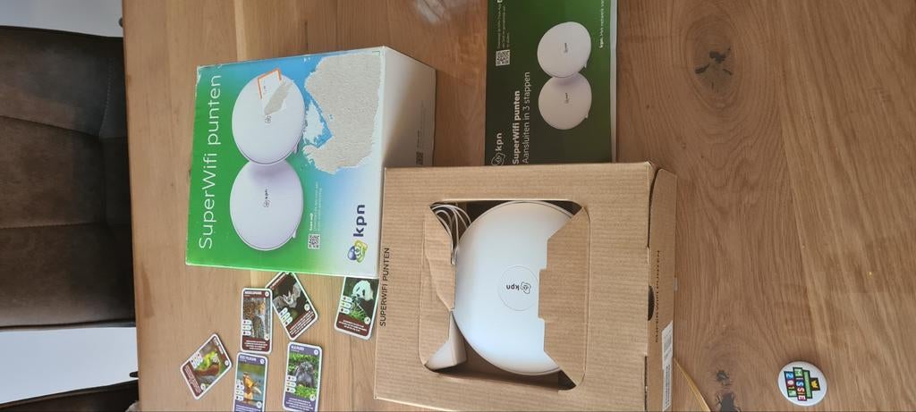 KPN SuperWifi punten - Set van 2 voor optimaal bereik, Computers en Software, Routers en Modems, Ophalen of Verzenden, Zo goed als nieuw