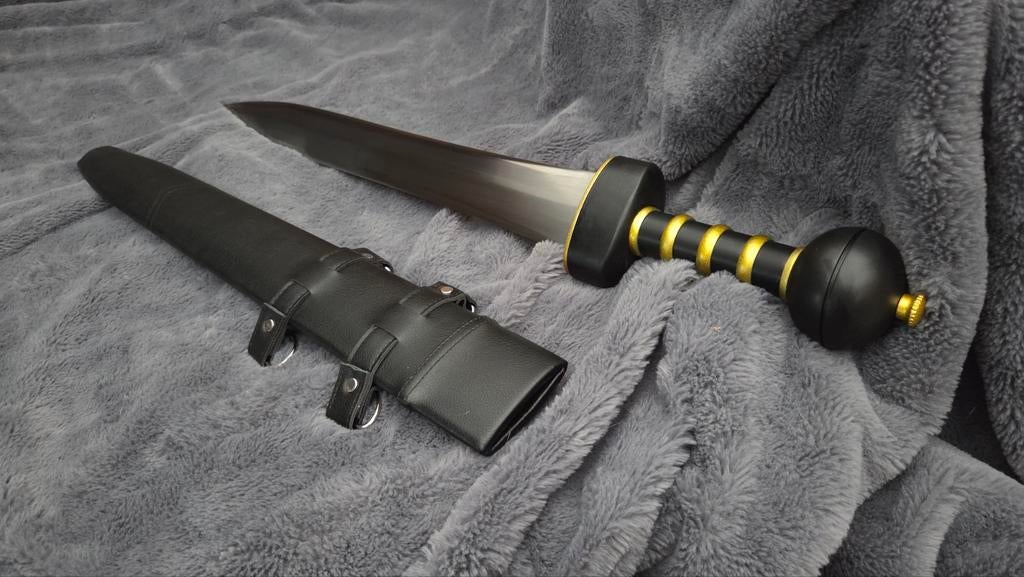 Scherp Romeins Zwaard (Gladius) met Lederen Schede - 75 cm, Ophalen of Verzenden, Engeland, Zwaard of Sabel