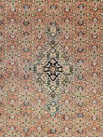 Handgeknoopt oosters wol Bidjar tapijt soft pink 248x348cm, Crème, Onbekend, 200 cm of meer, Ophalen of Verzenden