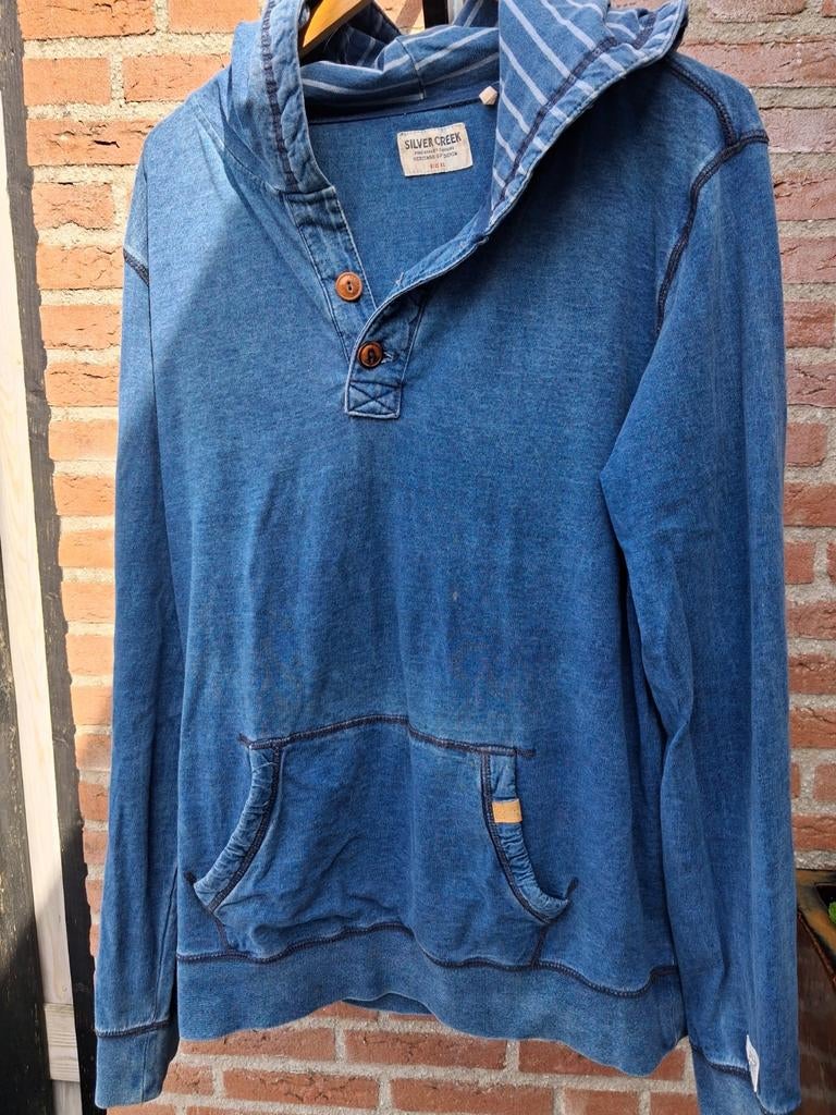 Silver Creek hoodie XL, Blauw, Maat 56/58 (XL), Ophalen of Verzenden, Zo goed als nieuw