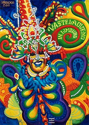 Carnavalsposters, Verzamelen, Posters, Zo goed als nieuw, Film en Tv, A1 t/m A3, Rechthoekig Staand, Ophalen