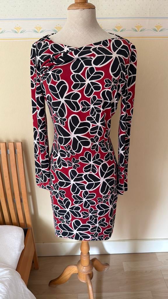 Diane von Furstenberg jurk S, Blauw, Ophalen of Verzenden, Knielengte, Maat 36 (S)