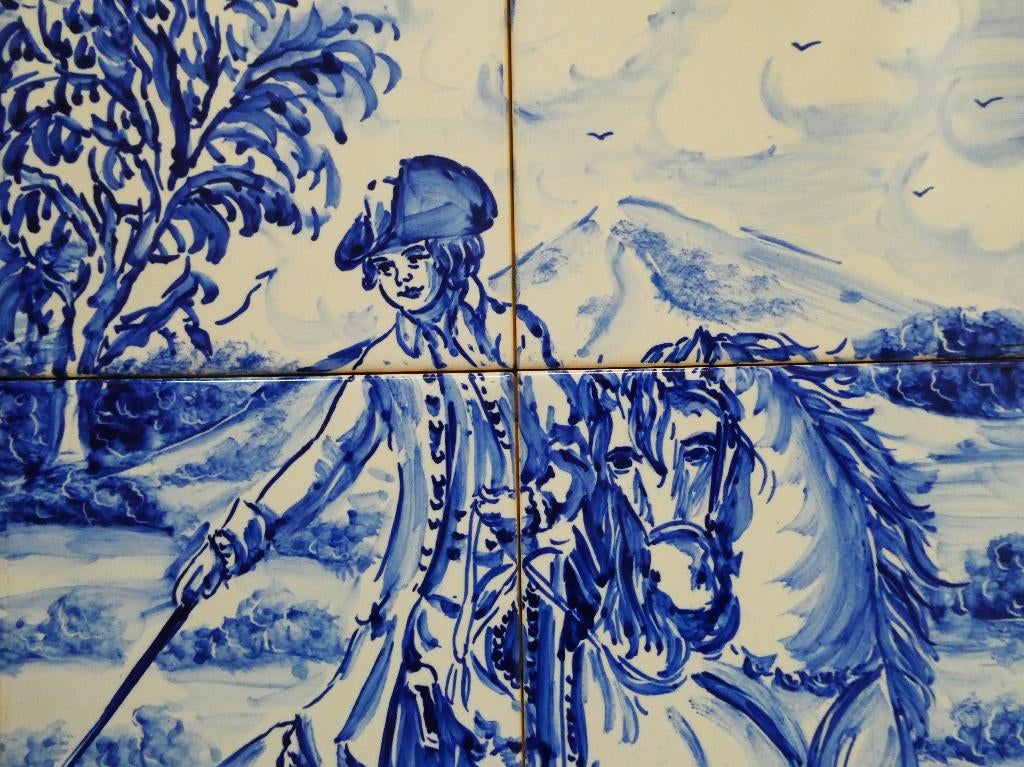 Tegeltableau Nuno Oliveira dressuurinstructeur te paard, Ophalen of Verzenden