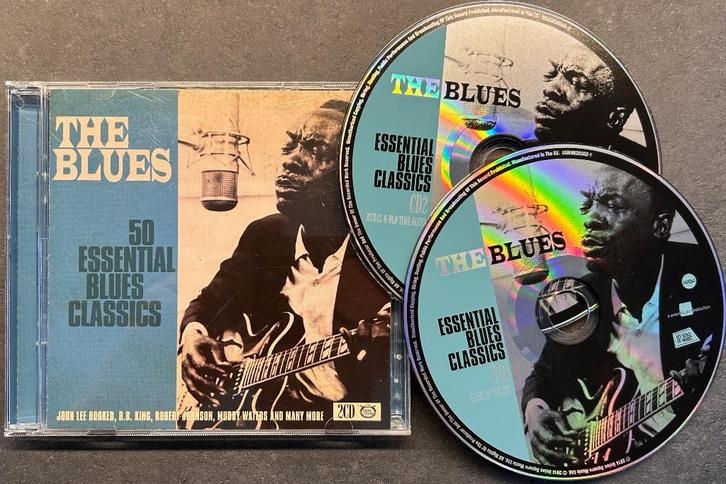 THE BLUES: 50 Essential blues classics ( 2CD ), Cd's en Dvd's, Cd's | Jazz en Blues, Zo goed als nieuw, Blues, 1960 tot 1980, Ophalen of Verzenden