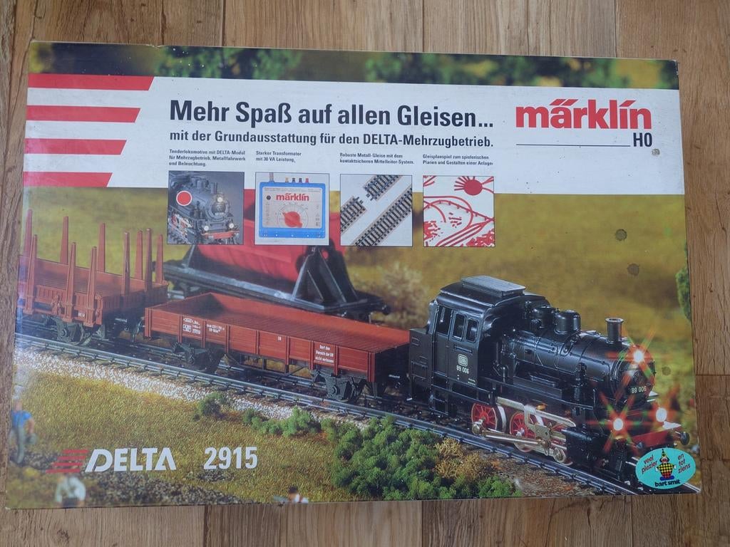 Märklin H0 Treinset DELTA 2915 met stoomlocomotief, Hobby en Vrije tijd, Modeltreinen | H0, Wisselstroom, Ophalen of Verzenden