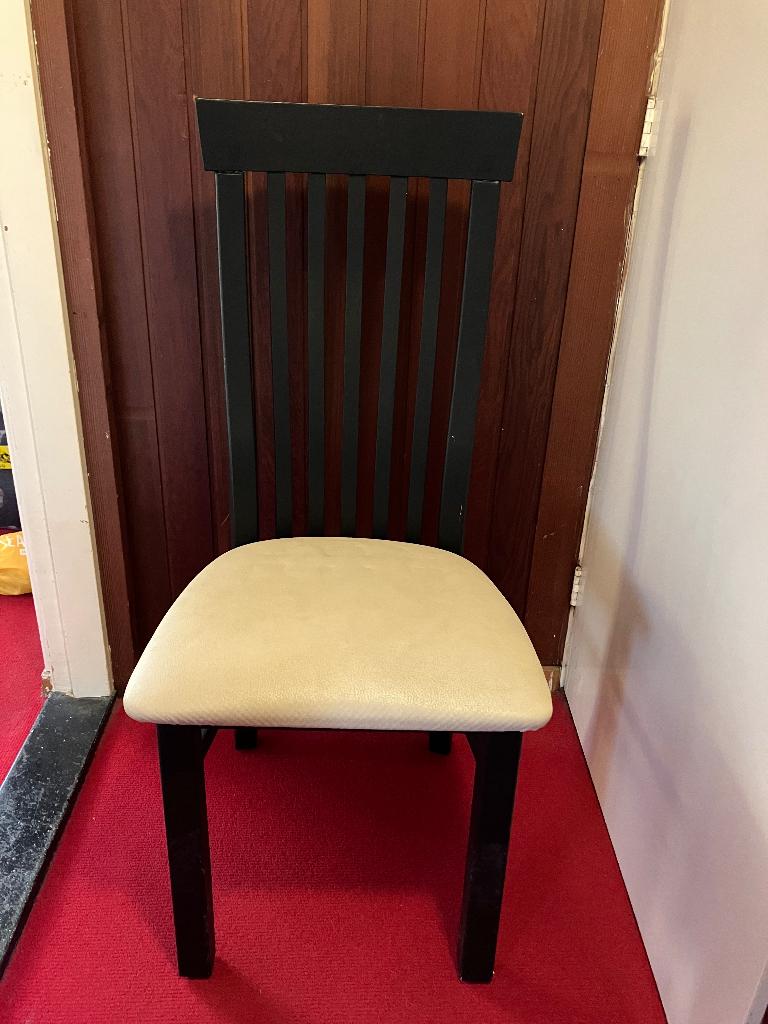 Stoelen 4 stuks, Ophalen, Gebruikt, Zwart, Vier