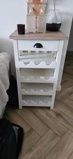 Robuust Teakhouten Wijnrek - Landelijke Stijl, Huis en Inrichting, Ophalen, Gebruikt, 5 tot 15 flessen, 75 cm of meer