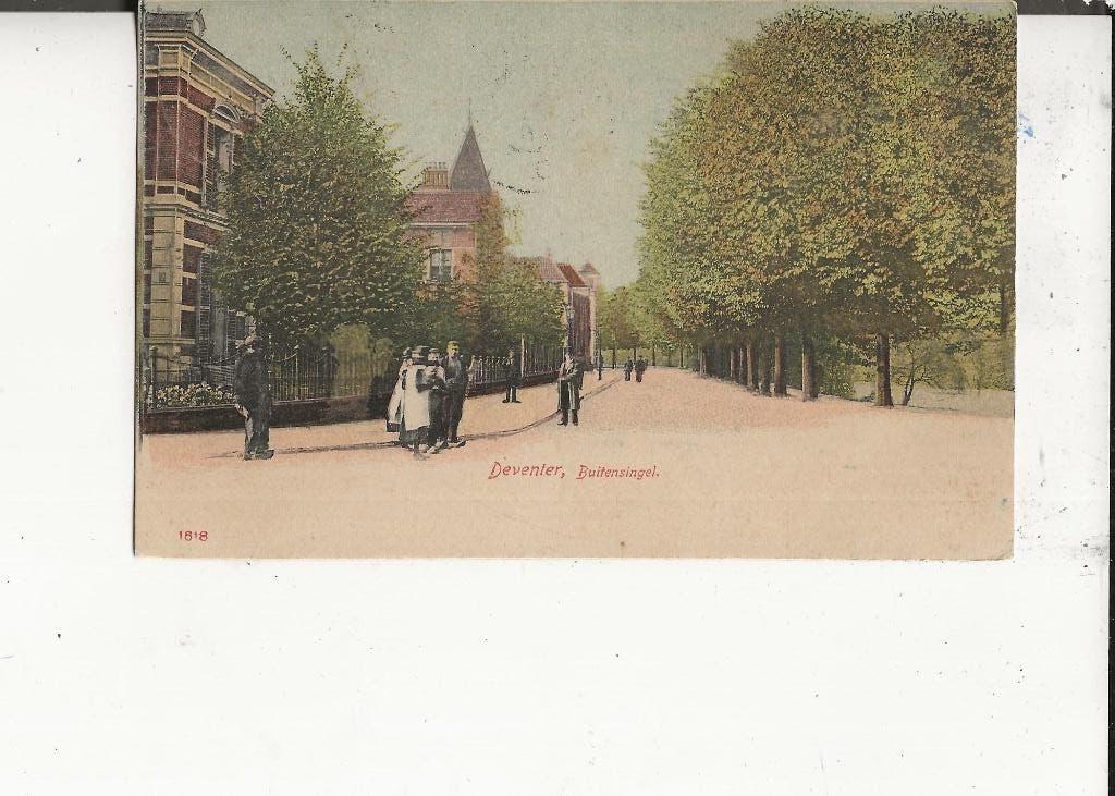 Deventer Buitensingel 2 juli 1906, Ophalen of Verzenden, Voor 1920, Gelopen, Overijssel