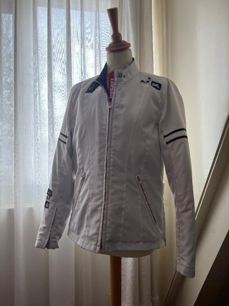 Ducati Dames Jas Wit - Maat M, Motoren, Kleding | Motorkleding, Jas | textiel, Dames, Tweedehands, Ophalen of Verzenden