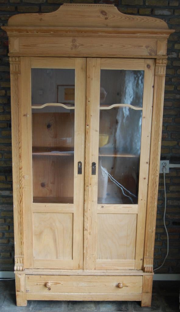 Fraaie brocante buffetkast, Ophalen, Gebruikt, 200 cm of meer, Grenenhout