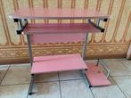 Bureau pc tafel roze, Ophalen, Gebruikt