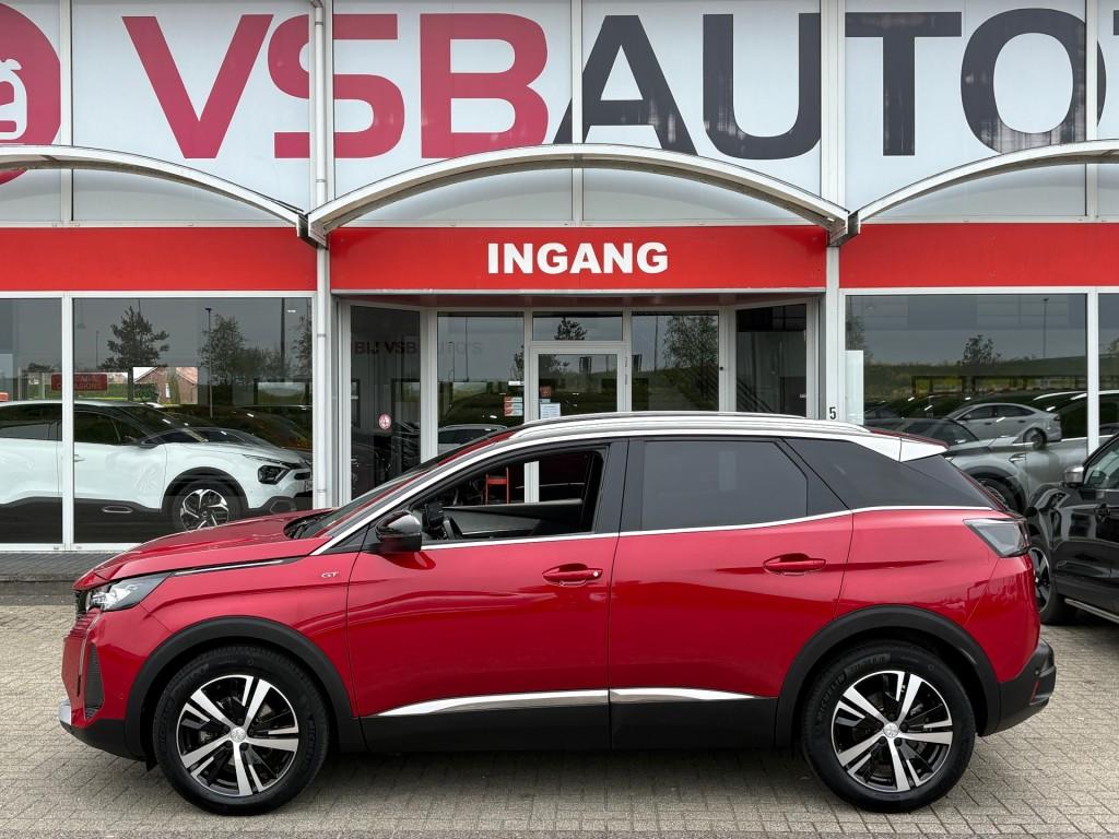 Peugeot 3008 1.2 PURETECH GT AUT. 130PK LED NAVI CAMERA CARP, Automaat, Gebruikt, Huisgarantie, 1199 cc