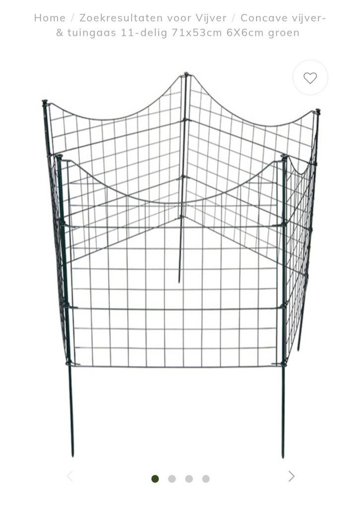 Vijverhek groen, Ophalen, Nieuw, IJzer