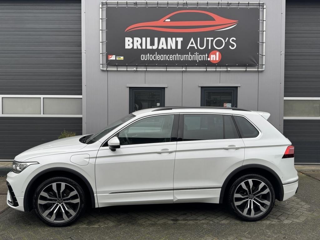 Volkswagen Tiguan 1.4 TSI eHy R-Line Led 20inch sfeerverlich, Auto's, Volkswagen, Automaat, 4 cilinders, 150 pk, Wit