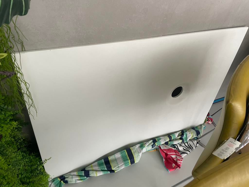 Corian douchebak 120×80 cm – solid surface – mat wit, Doe-het-zelf en Verbouw, Sanitair, Ophalen, Nieuw, Douche