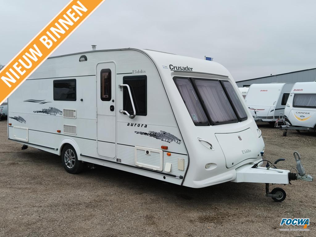 Elddis Crusader Aurora 530 Mover Dwarsbed Zit Toilet, Caravans en Kamperen, Schokbreker, Standaardzit, Elddis, Bedrijf