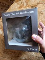 pasen grote glazen bal met veertjes erin, Ophalen of Verzenden, Nieuw