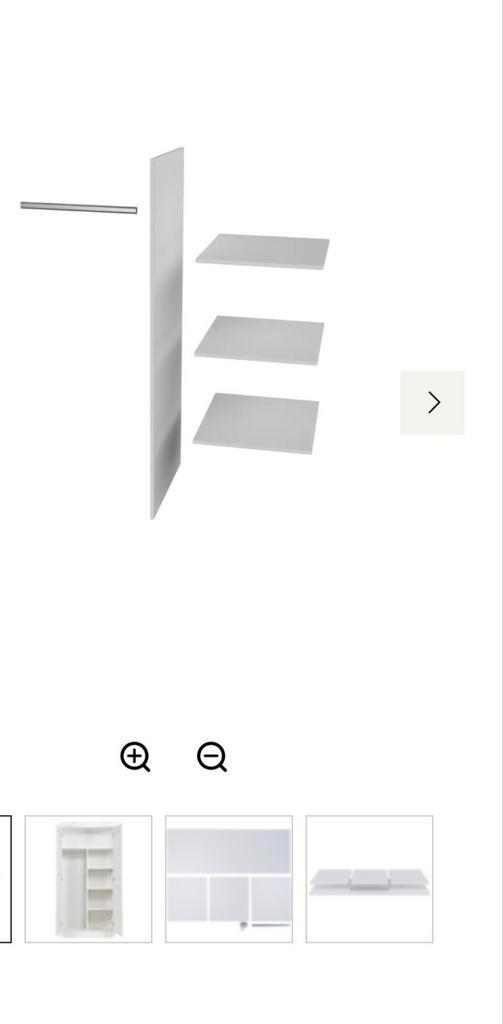 WOOOD Connect Interieur Pakket 2-deurs Kast Wit Grenen, Huis en Inrichting, Kasten | Kledingkasten, Nieuw, 150 tot 200 cm, 50 tot 100 cm