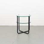 4 Gispen koffie tafel 423 Zwart  H 60 x Rond 50 cm