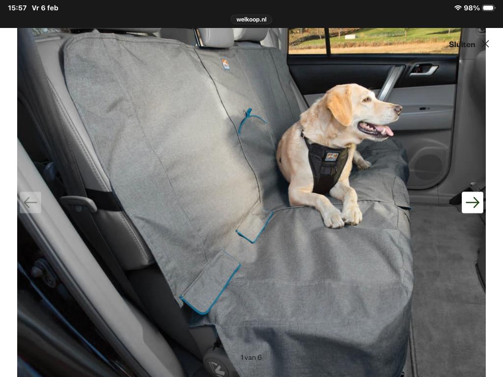 Beschermhoes achterbank auto vervoer hond  Nieuw in doos, Ophalen, Nieuw