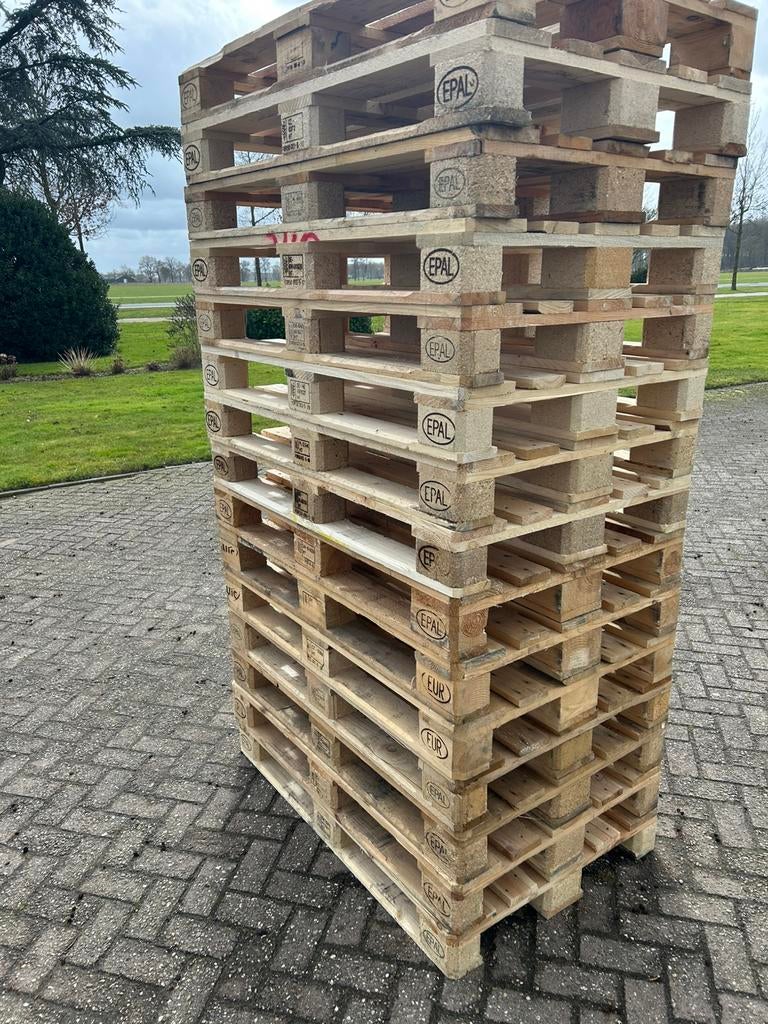 Europallets, Doe-het-zelf en Verbouw, Hout en Planken, Ophalen, Zo goed als nieuw, Pallet, Minder dan 200 cm